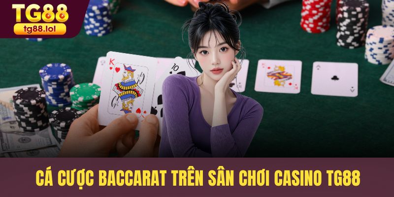 Cá cược Baccarat trên sân chơi Casino TG88